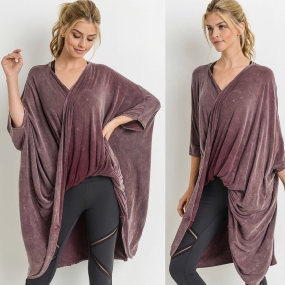 SB Glam Tops - Goddess Twist Overlay Maxi Tunic